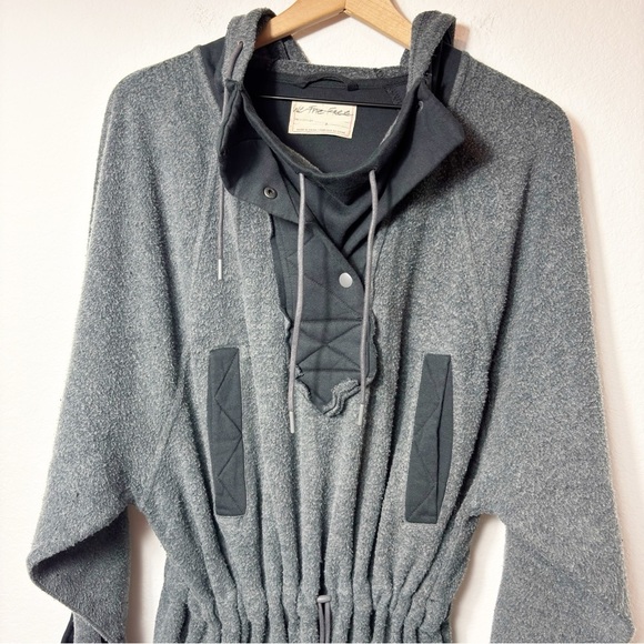 FREE PEOPLE SADIE KNIT SURPLUS GREY WOMEN PULLOVER SIZE LARGE - Picture 7 of 7